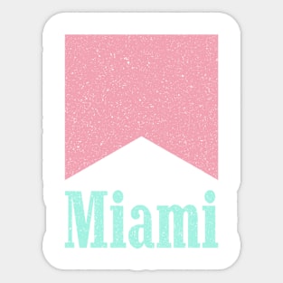 Light Up Miami - Distressed Logo Sticker